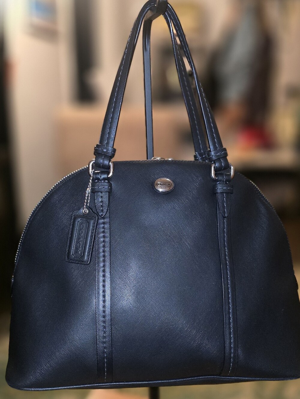 Coach F25671 Peyton Leather Cora Domed Satchel